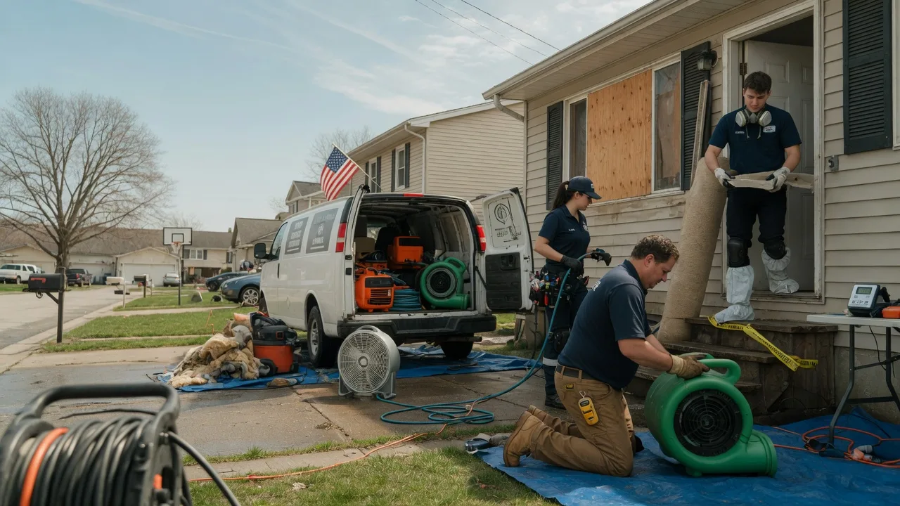 Water Damage Restoration in North English, IA near me